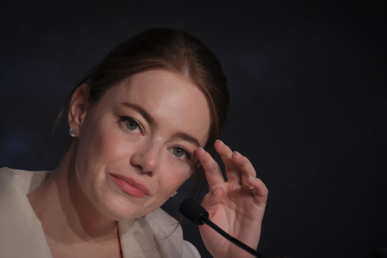 Emma Stone at Kinds Of Kindness Press Conference at Cannes Film Festival5